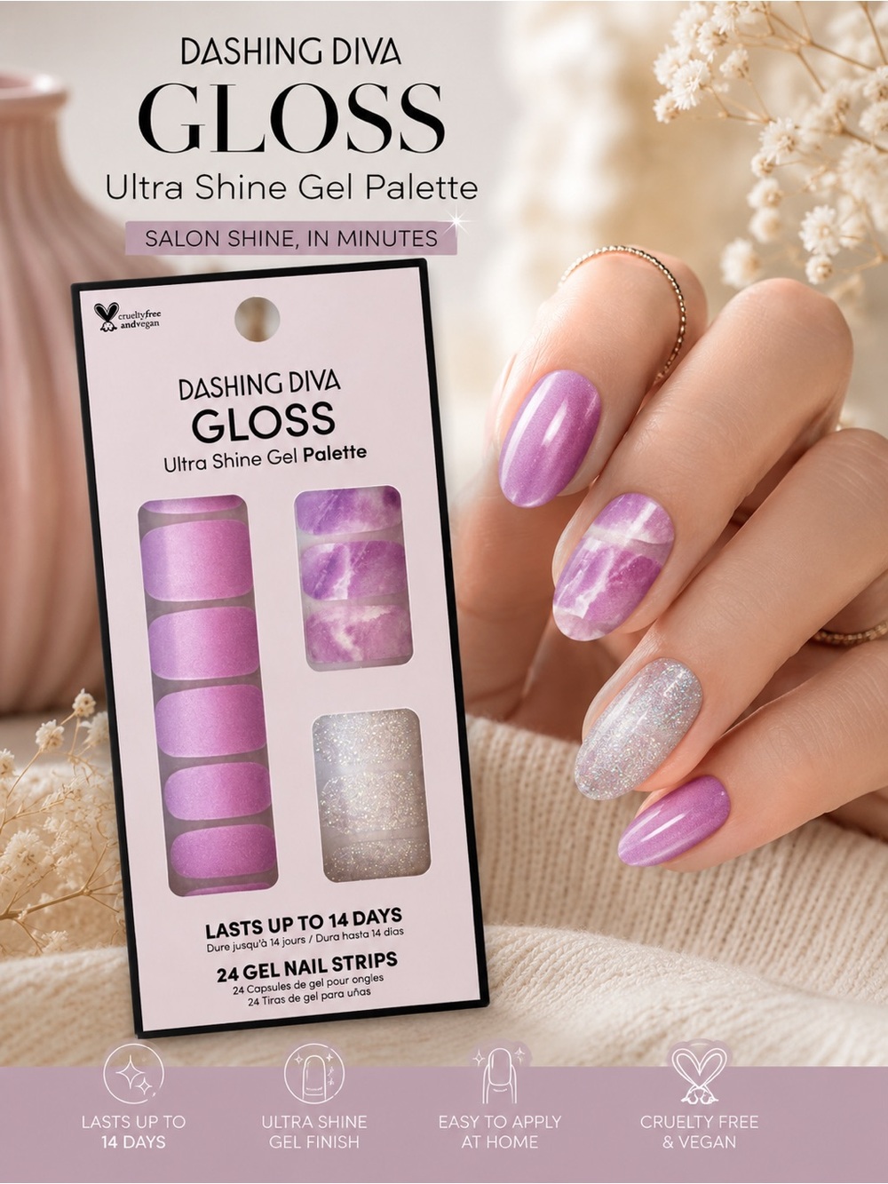 Gloss Ultra Shine Gel Palette Nail Strips
